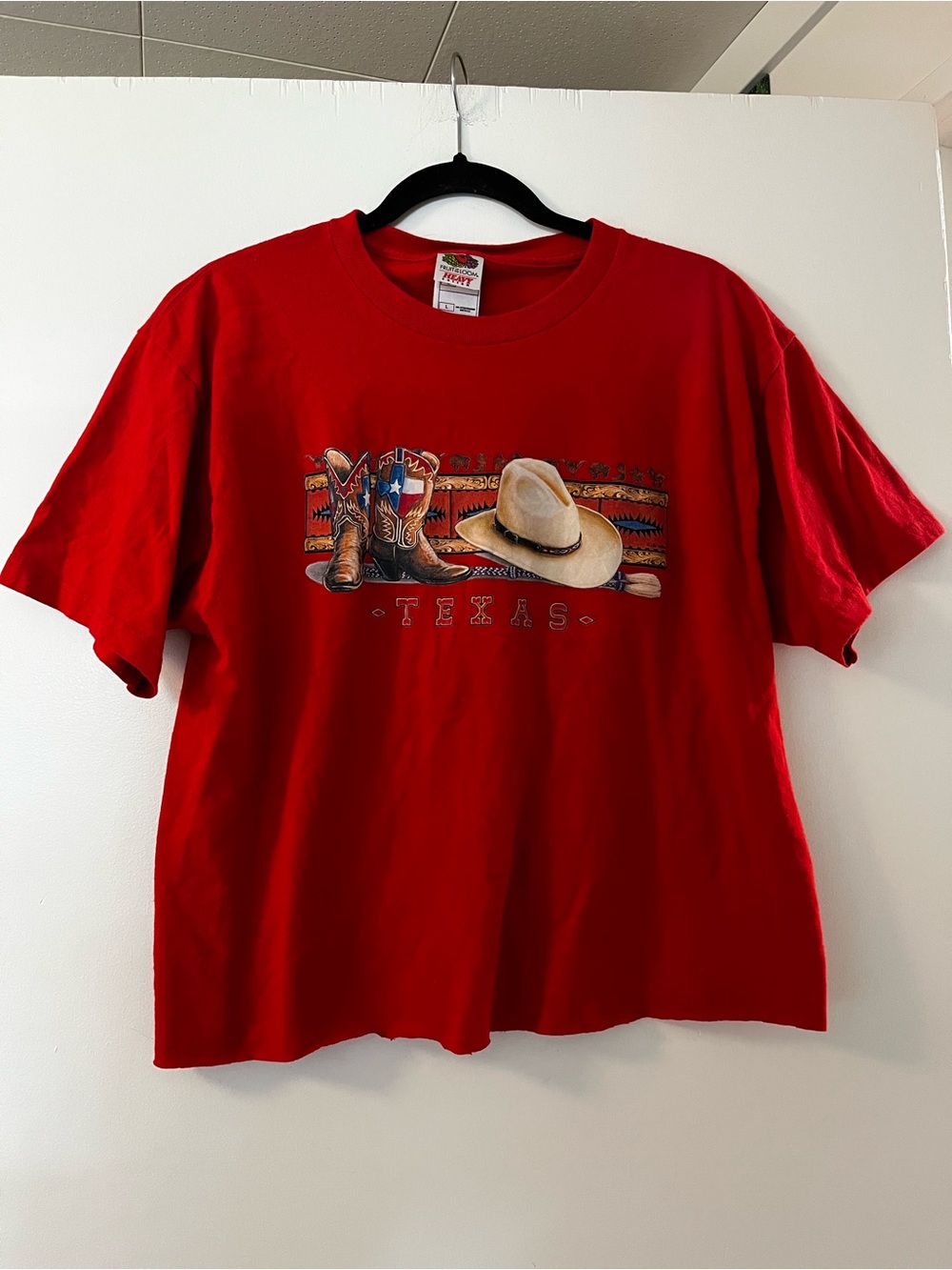 Cropped Graphic Texas Tee Shirt